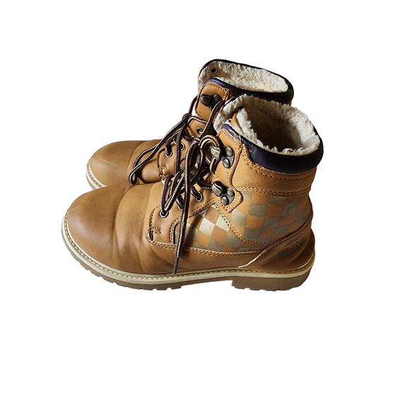 ECKO UNLTD Brown "Xander" Youth Boys Faux Fur Lined Hiking Boot SZ 6 - Picture 1 of 8